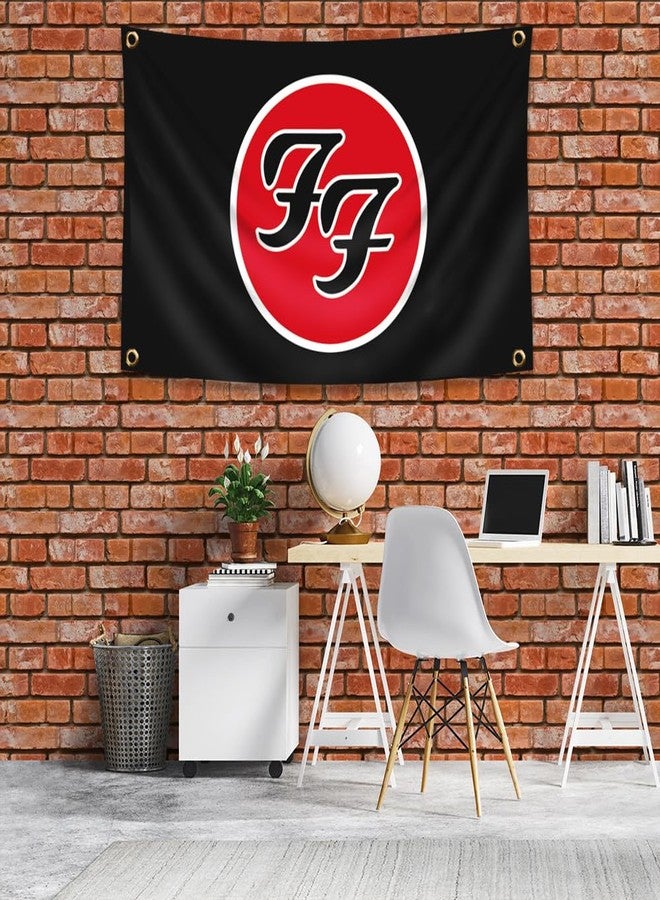 DecrPlus Flag Rock Music Band Banner 3x5ft (HD Printing, Durable 150D Polyester) Garage Man Cave Tapestry - Image 5